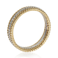 Yellow Gold & Platinum Diamond Schlumberger Rope Ring