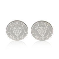 Sterling Silver  Crest Cufflinks