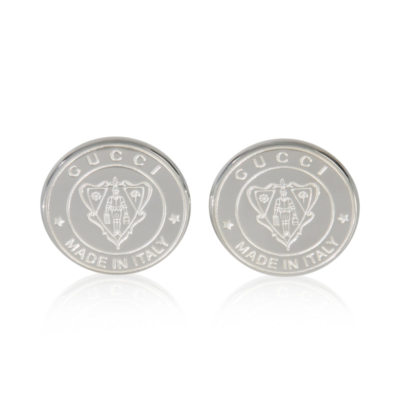 Sterling Silver  Crest Cufflinks