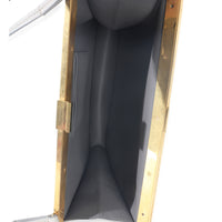 Light Grey Smooth Calfskin Mini Clasp Bag