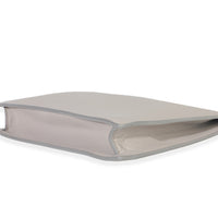 Light Grey Smooth Calfskin Mini Clasp Bag