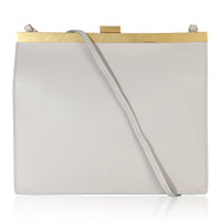 Light Grey Smooth Calfskin Mini Clasp Bag