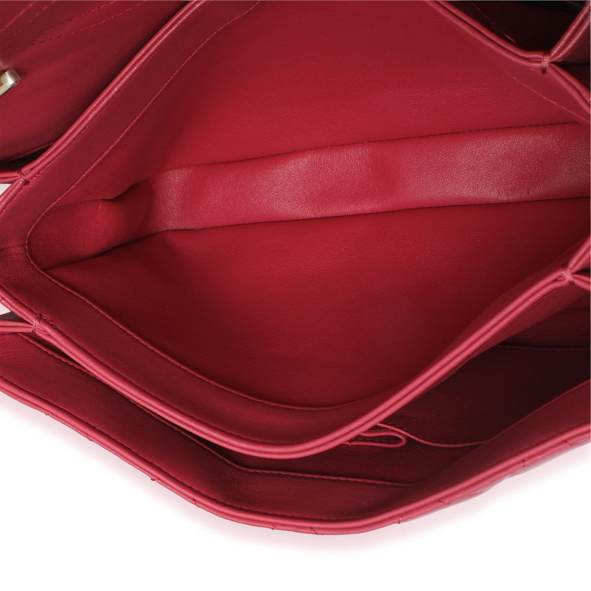 Pink Quilted Lambskin Medium Trendy CC Flap Dual Handle Bag