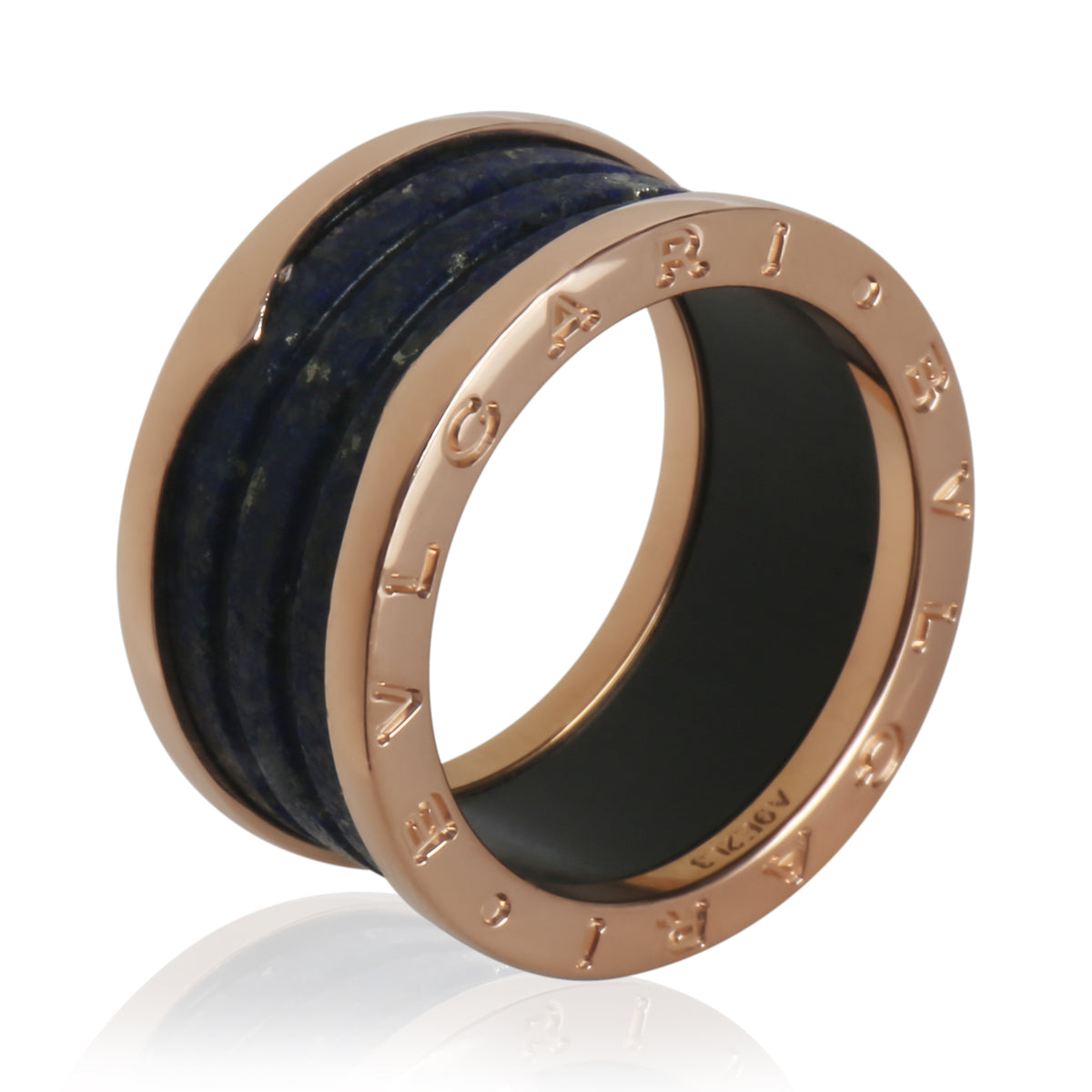 Rose Gold Lapis B.zero1 Ring