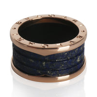 Rose Gold Lapis B.zero1 Ring