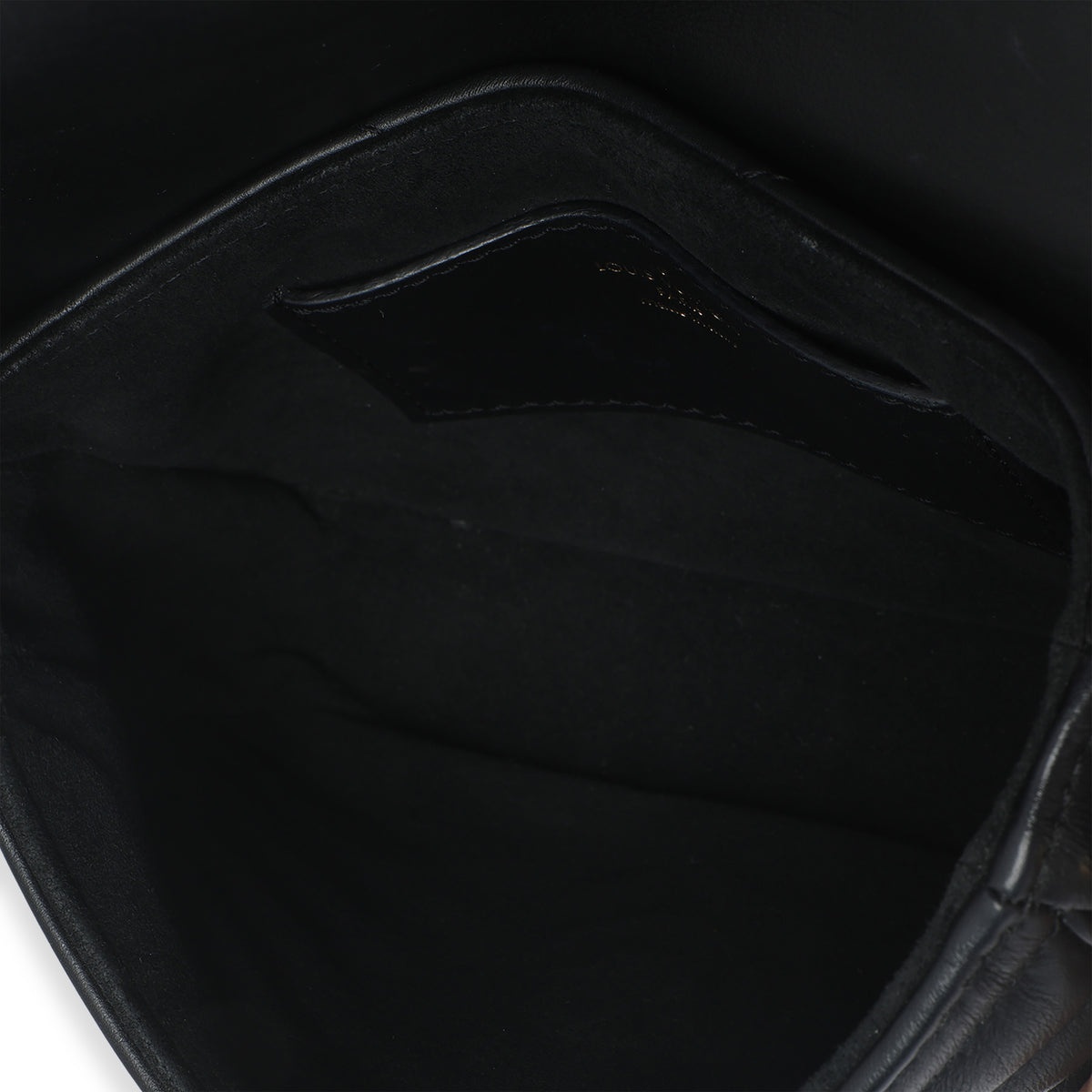 Black Quilted Calfskin New Wave Pochette