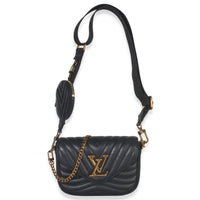 Black Quilted Calfskin New Wave Pochette