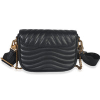 Black Quilted Calfskin New Wave Pochette