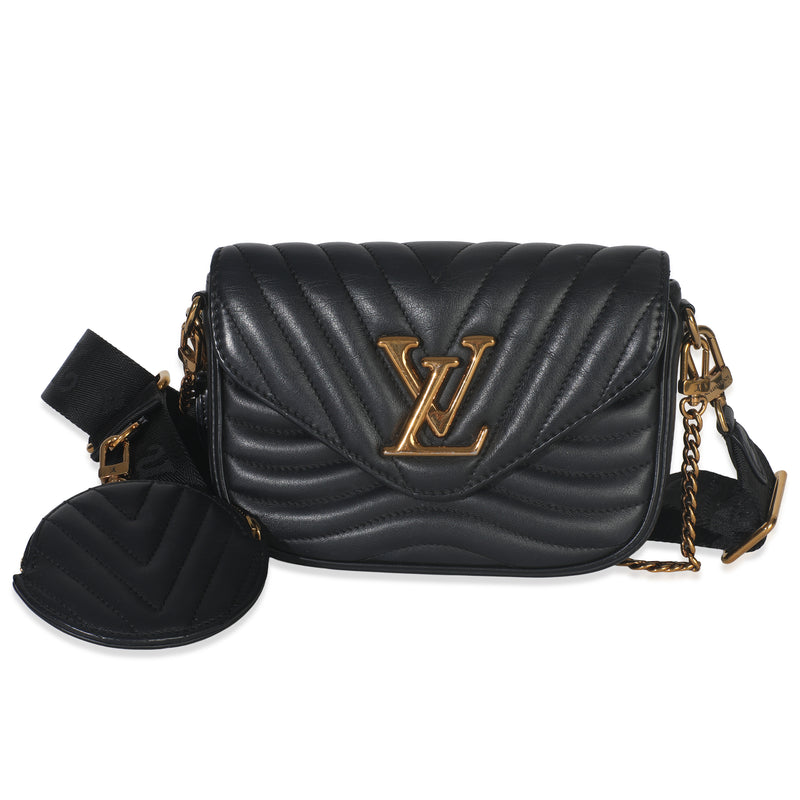 Black Quilted Calfskin New Wave Pochette