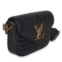 Black Quilted Calfskin New Wave Pochette