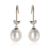Sterling Silver Pearl Paloma Picasso Olive Leaf Earrings