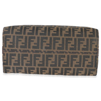 Fendi Vintage Tobacco Zucca Canvas Hobo Handbag stamp