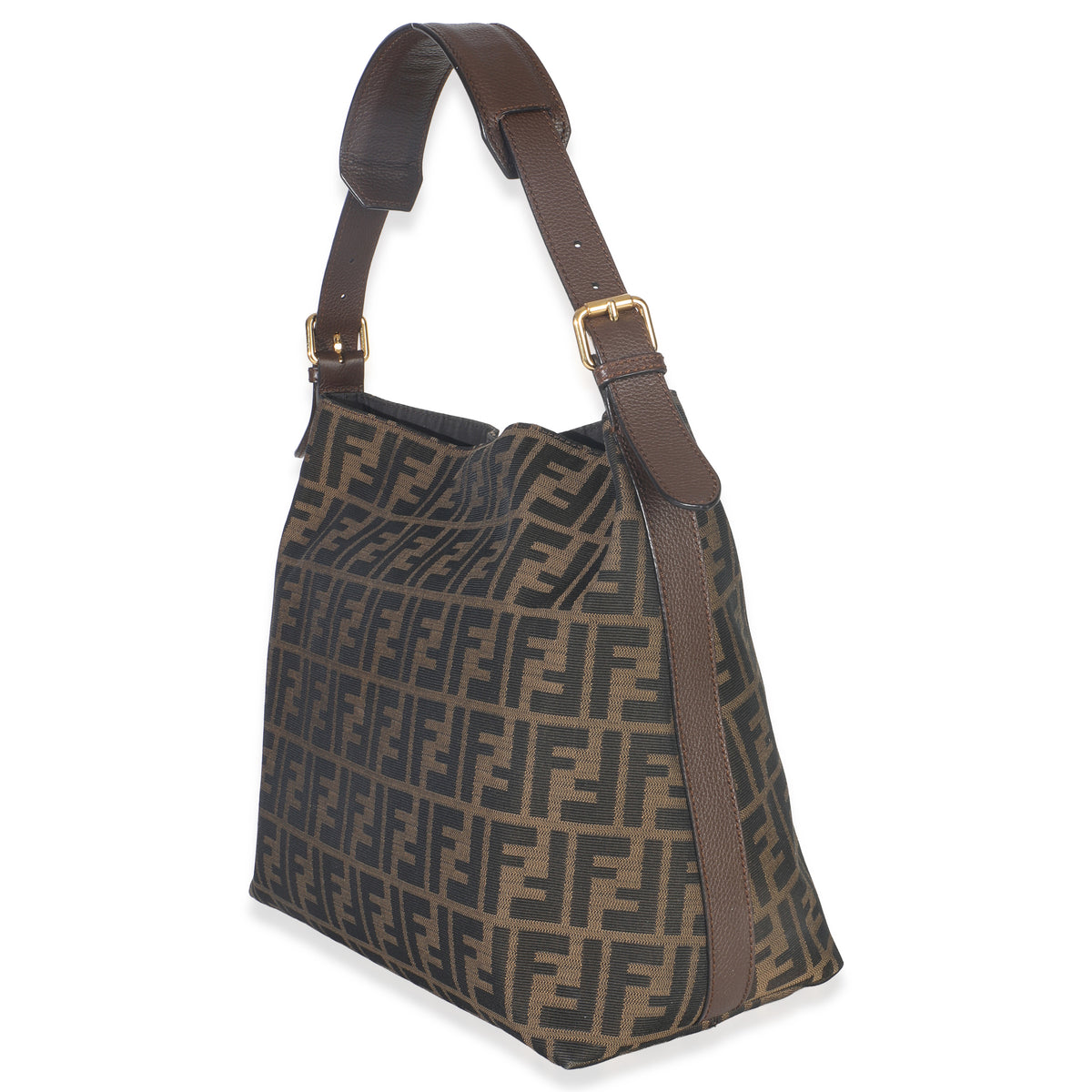Fendi Vintage Tobacco Zucca Canvas Hobo Handbag sv