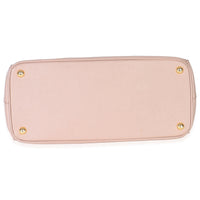 Beige Saffiano Lux Galleria Medium Double Zip Tote