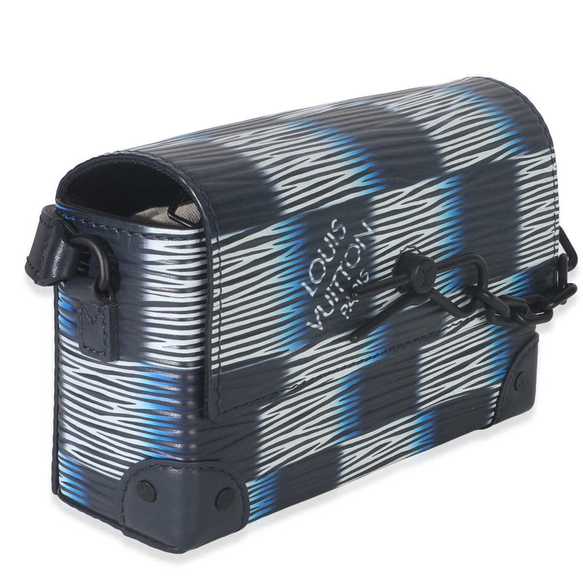 Louis Vuitton Black Blue Damier Rush Epi Steamer Wearable Wallet Handbag pv