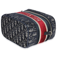 Blue Red Velvet Oblique Diortravel Vanity Case