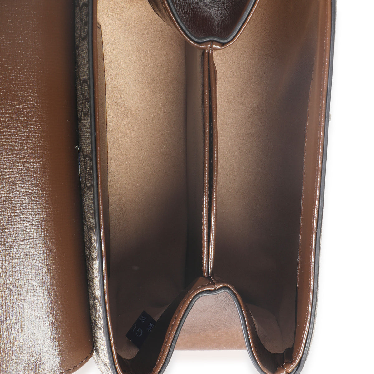 Gucci Beige GG Supreme Monogram Calfskin Mini Horsebit 1955 Top Handle Bag Handbag ad1