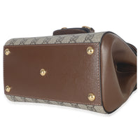 Gucci Beige GG Supreme Monogram Calfskin Mini Horsebit 1955 Top Handle Bag Handbag box