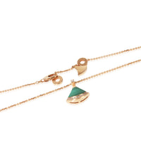 Rose Gold Malachite and Diamond Divas Dream Necklace