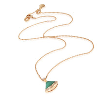 Rose Gold Malachite and Diamond Divas Dream Necklace