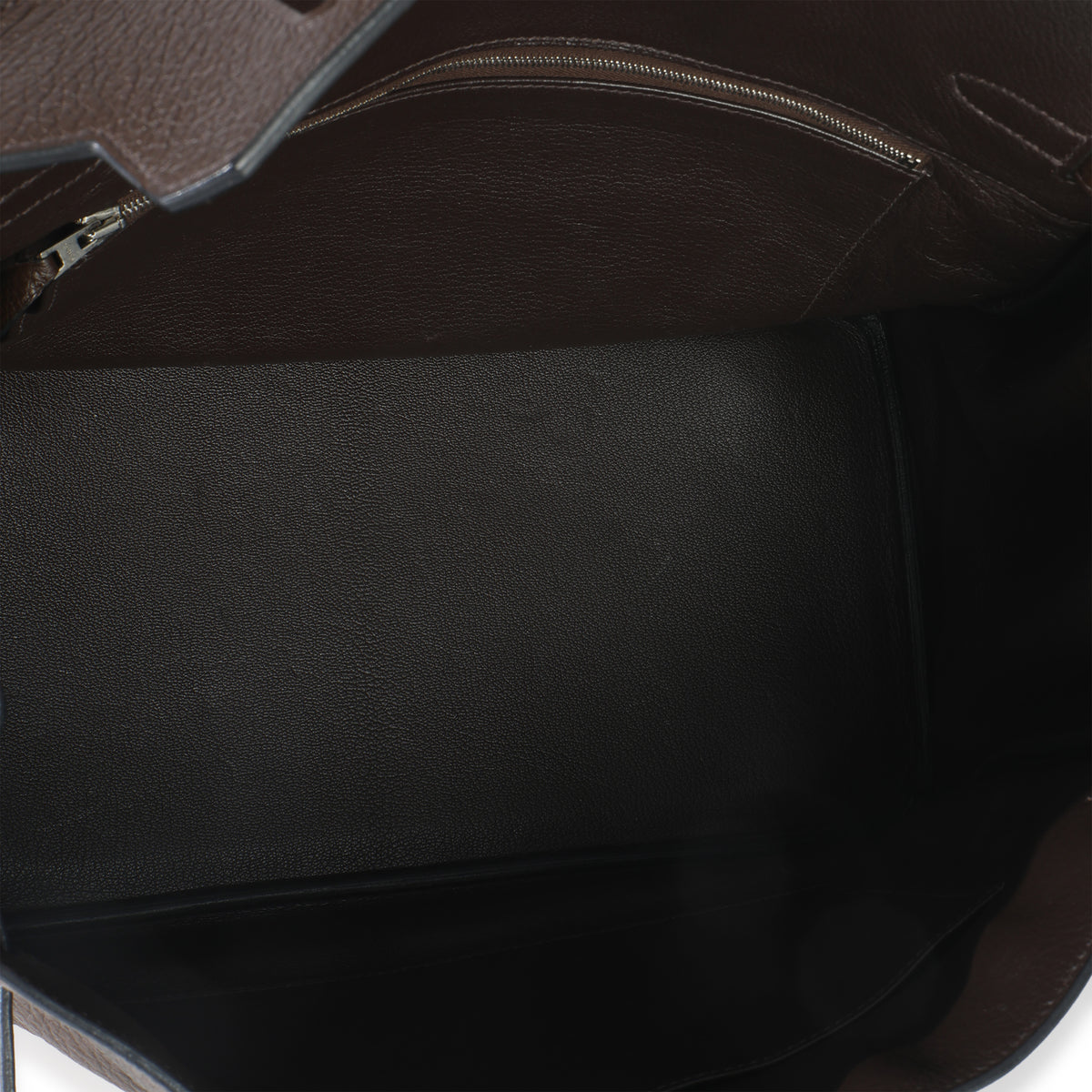 Hermès Chocolat Clemence Birkin 35 PHW Handbag av