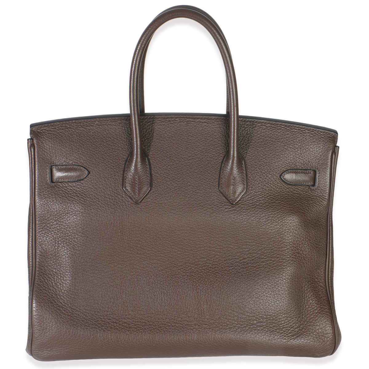 Hermès Chocolat Clemence Birkin 35 PHW Handbag bv