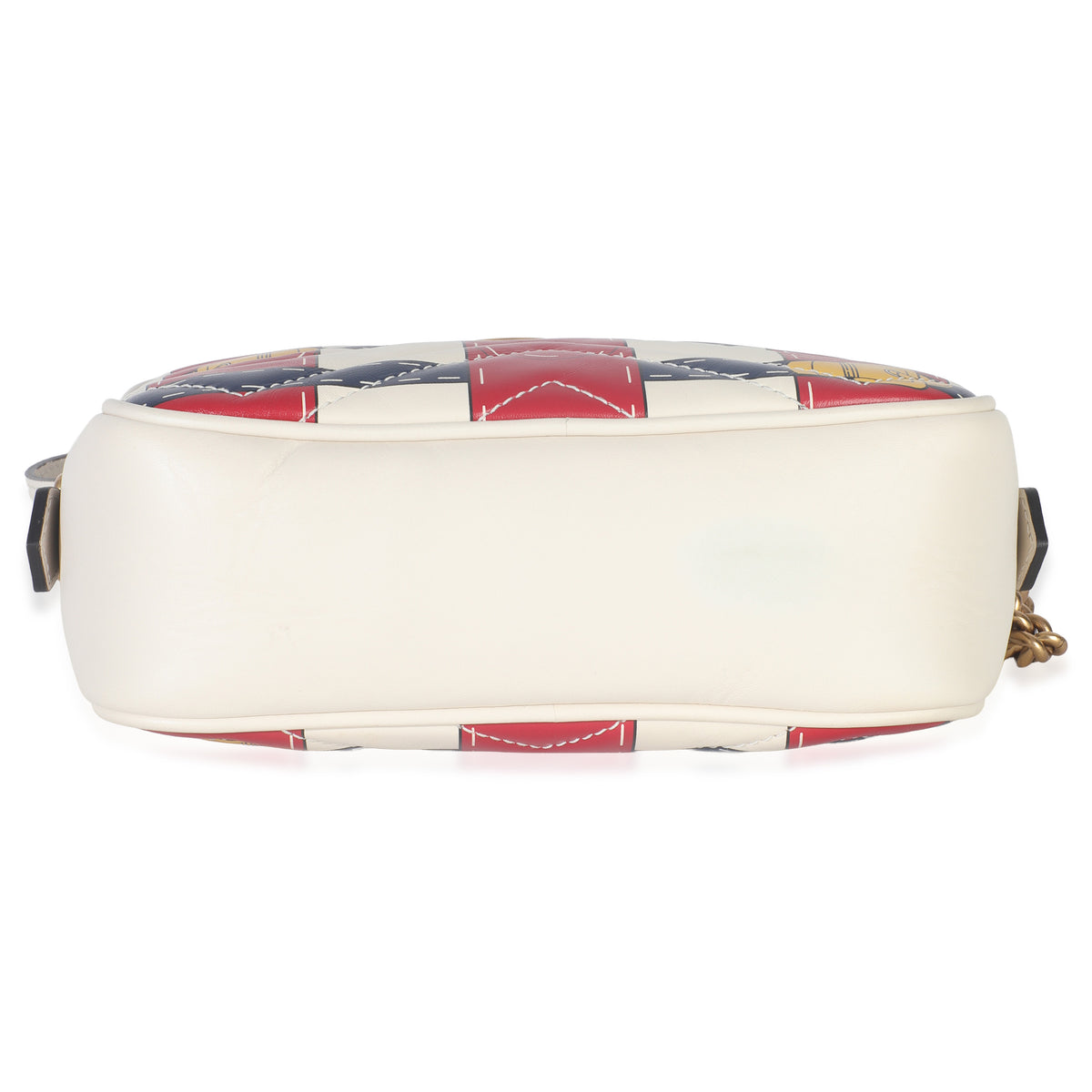 Gucci Trompe L'Oeil Print Calfskin Matelasse Small GG Marmont Camera Bag Handbag stamp