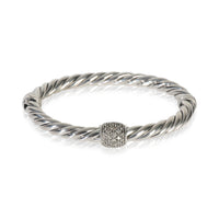 Sterling Silver Diamond Metro Hinged Bracelet