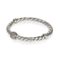 Sterling Silver Diamond Metro Hinged Bracelet