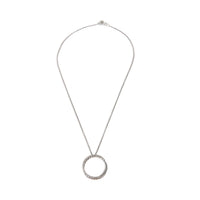 David Yurman Sterling Silver Diamond Infinity Crossover Pendant pv