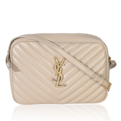 Dark Beige Matelasse Calfskin Monogram Lou Camera Bag