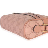 Pink GG Canvas Mini Ophidia Shoulder Bag