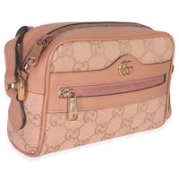 Pink GG Canvas Mini Ophidia Shoulder Bag