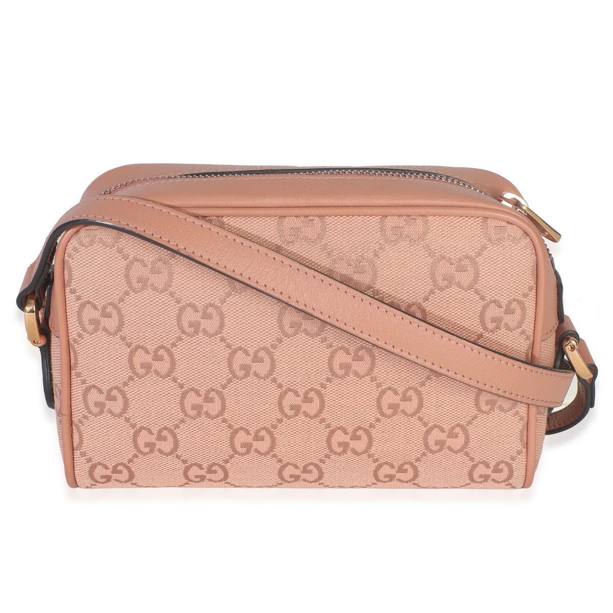 Pink GG Canvas Mini Ophidia Shoulder Bag