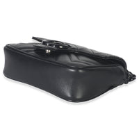 Black Matelasse Calfskin Monochrome GG Marmont Chain Belt Bag
