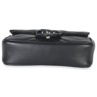 Black Matelasse Calfskin Monochrome GG Marmont Chain Belt Bag