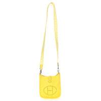 Hermès Jaune De Naples Clemence Mini Evelyne TPM PHW Handbag ad1