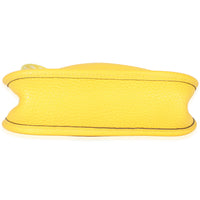 Hermès Jaune De Naples Clemence Mini Evelyne TPM PHW Handbag stamp