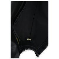 Black Quilted Lambskin Old Medium Boy Bag