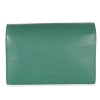 Gucci Emerald Pebbled Calfskin Dionysus Chain Wallet Handbag bv