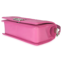 Pink Matte Python Old Medium Boy Bag