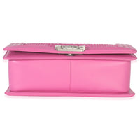 Pink Matte Python Old Medium Boy Bag