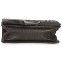 Chanel Brown Quilted Caviar Small Boy Handbag Handbag stamp