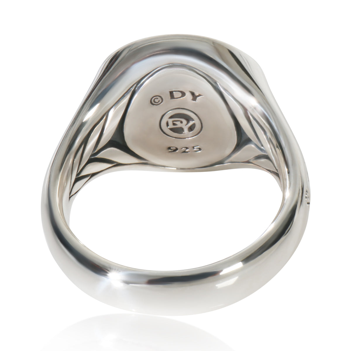 Sterling Silver Diamond Maritime Compass Signet Ring