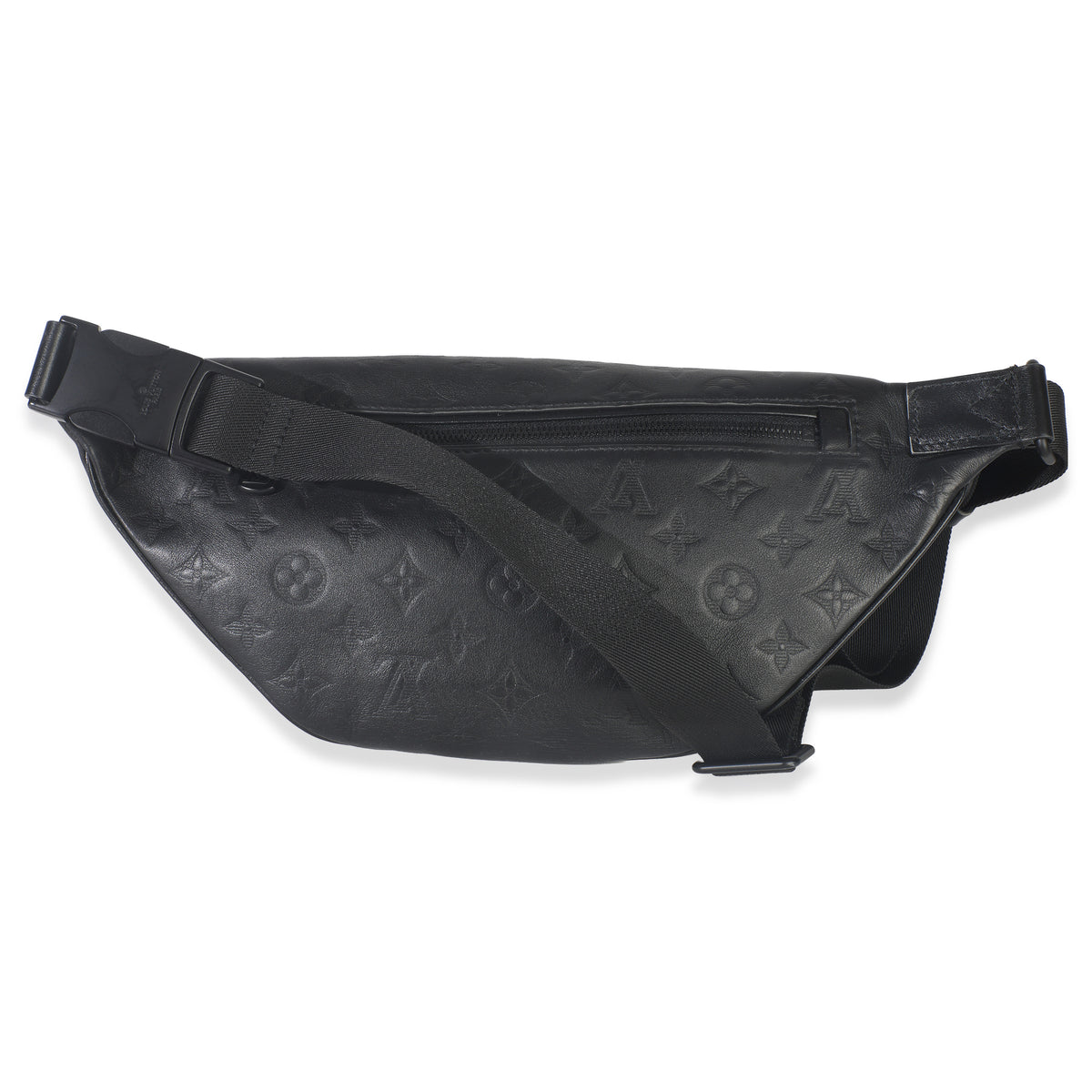 Louis Vuitton Black Monogram Shadow Discovery Bumbag Handbag bv