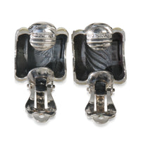 Yellow Gold & Sterling Silver  Vintage Cable Hoop Earrings