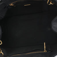 Prada Black Canvas White Logo Small Canapa Tote Handbag av