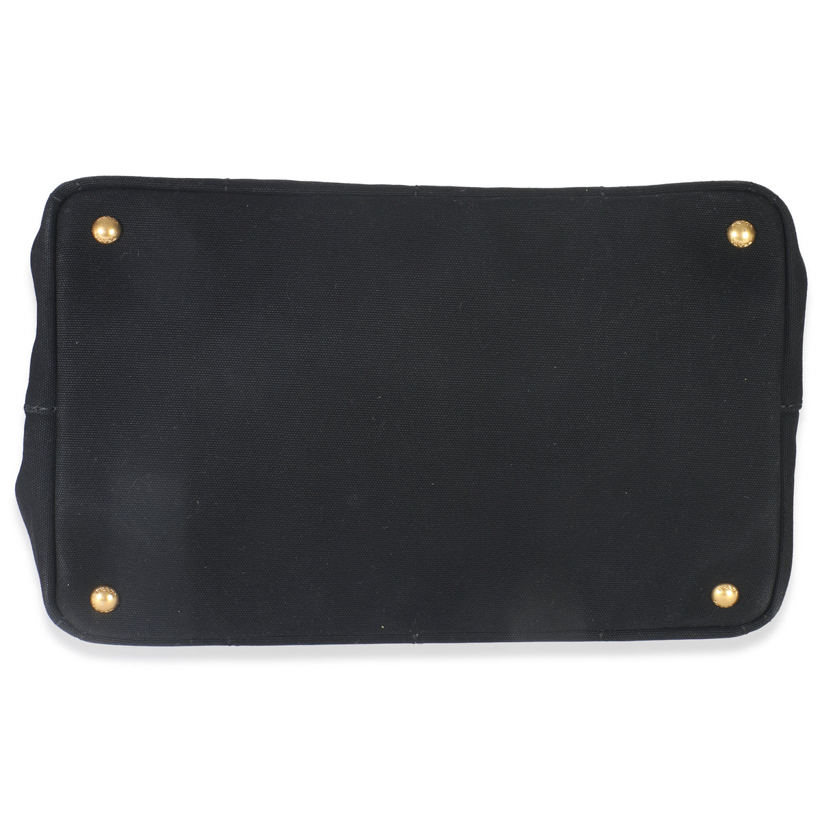 Black Canvas White Logo Small Canapa Tote