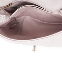Light Pink Quilted Caviar Mini Coco Top Handle Handbag