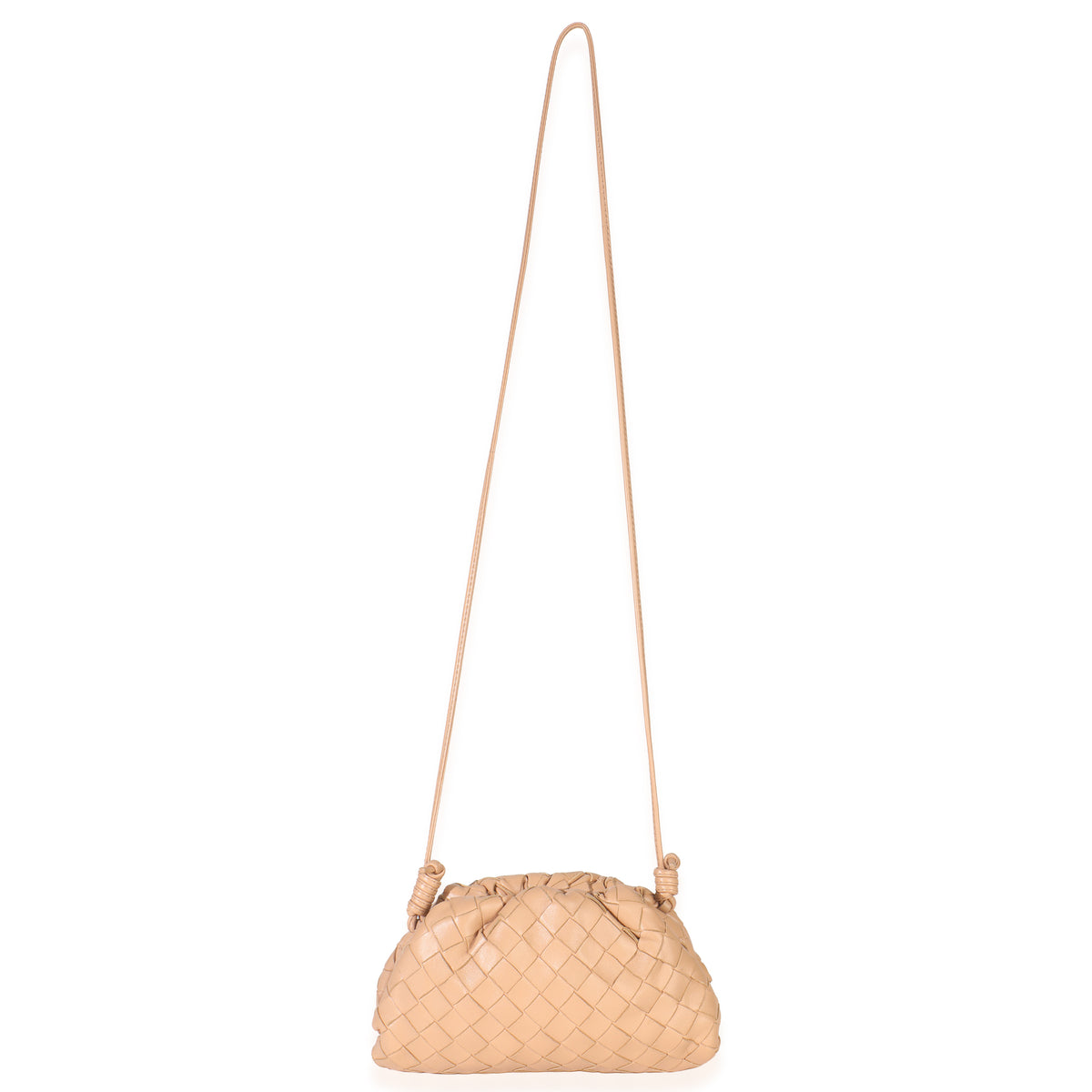 Almond Nappa Intrecciato The Mini Pouch